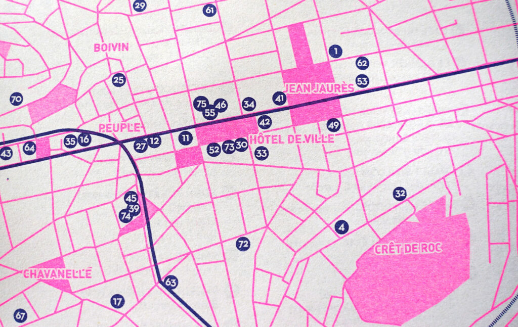 Cartographie des cinemas stéphanois (1895-2022) / détail