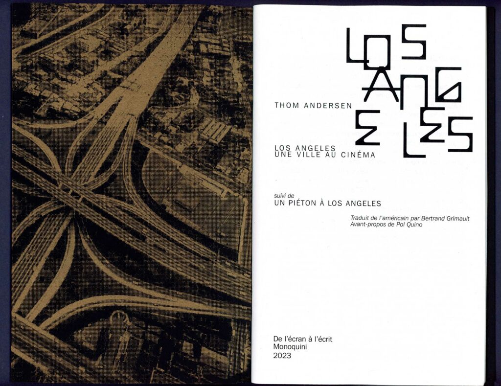 Los Angeles • Thom Andersen • deuxième de couverture