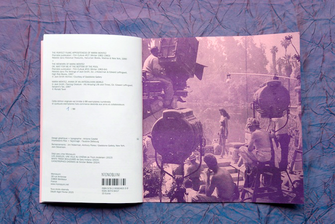 Bagdad Hollywood, à propos de Maria Montez • Jack Smith • 3° de couverture